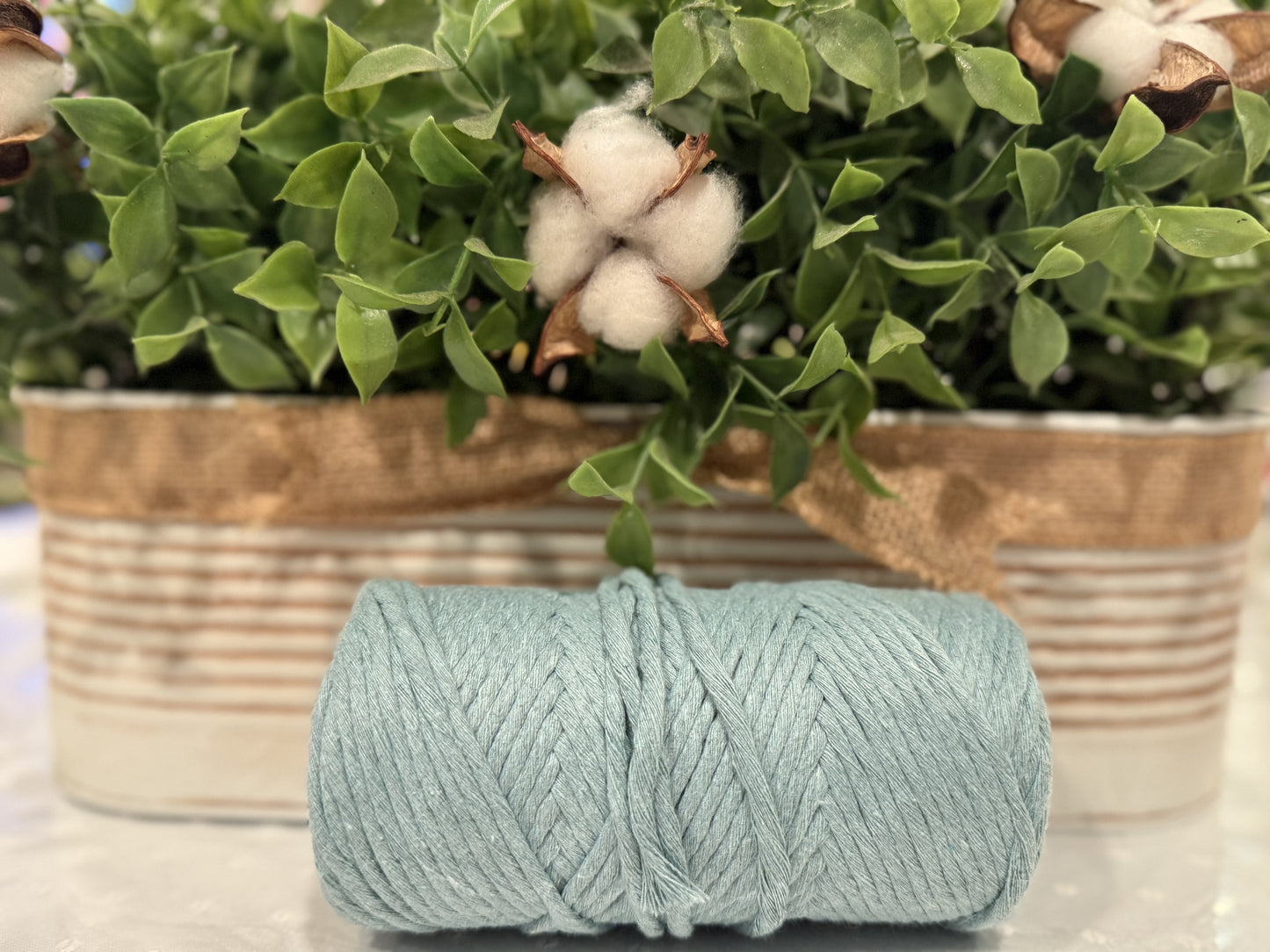Macrame wristlet keychain