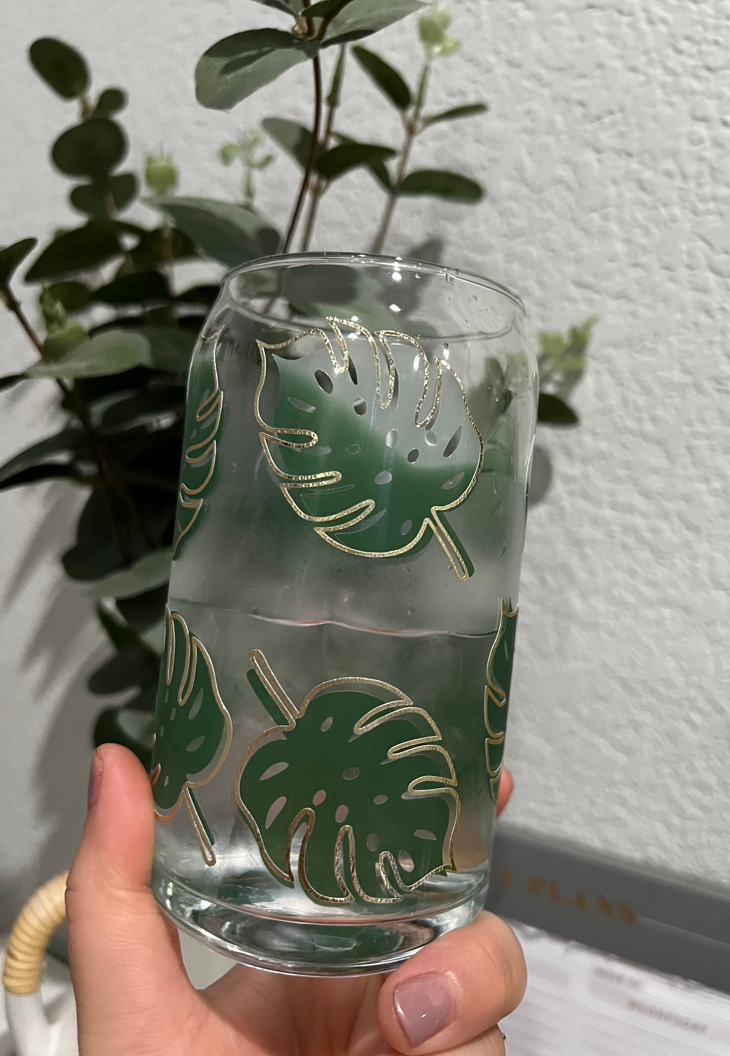 Monstera 16oz cup