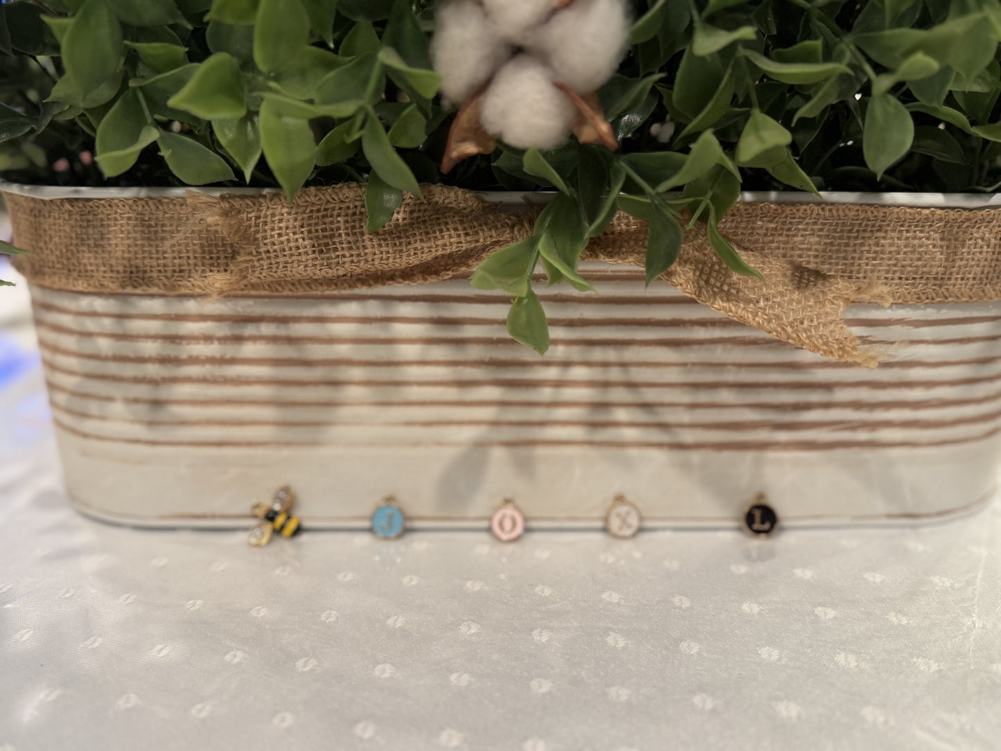 Macrame wristlet keychain